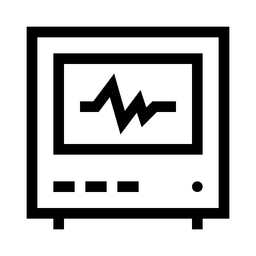 elektrocardiogram Generic Detailed Outline icoon