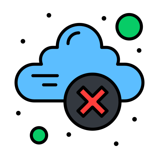 dati cloud Flatart Icons Lineal Color icona