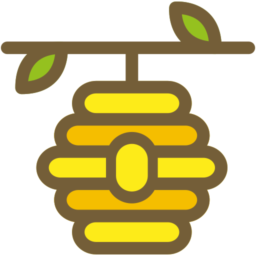 ミツバチの巣 Generic Outline Color icon