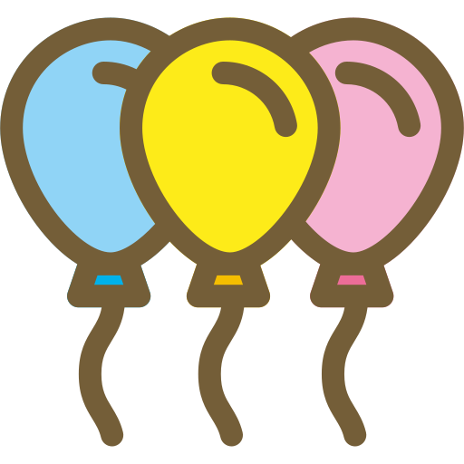 Ballon Generic Outline Color icon