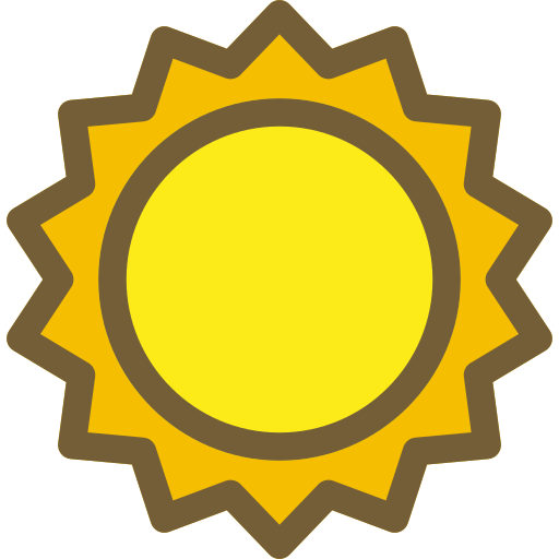 słoneczny Generic Outline Color ikona
