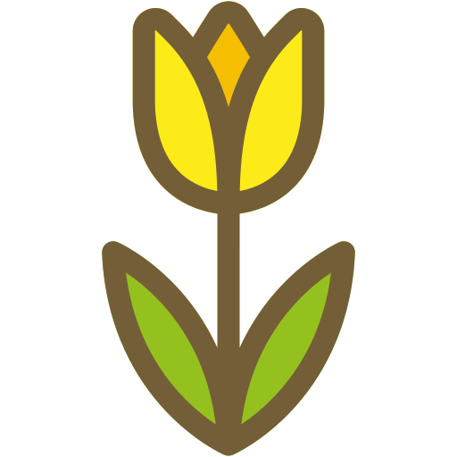 Tulip Generic Outline Color icon