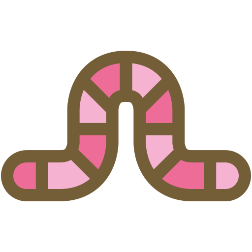 Earthworm Generic Outline Color icon
