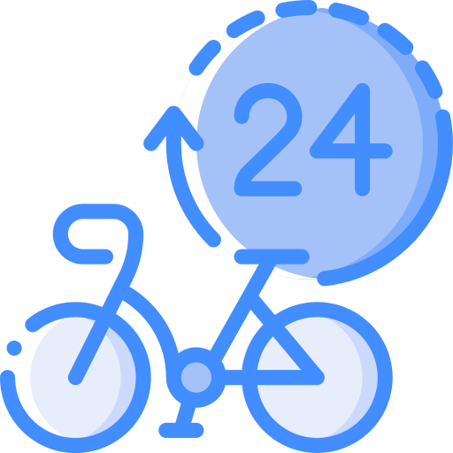 24 hours Basic Miscellany Blue icon