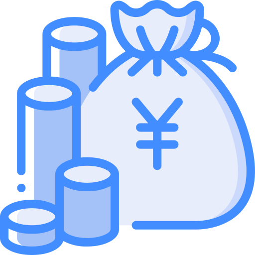 Money bag Basic Miscellany Blue icon