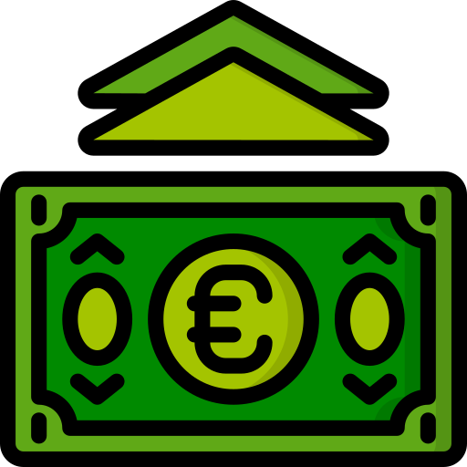 dinero en efectivo Basic Miscellany Lineal Color icono