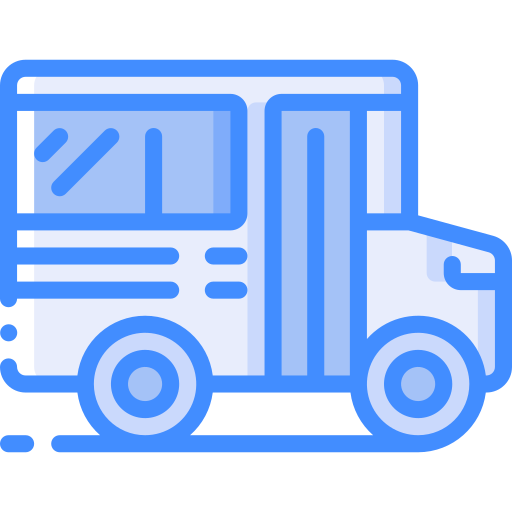 autobús escolar Basic Miscellany Blue icono