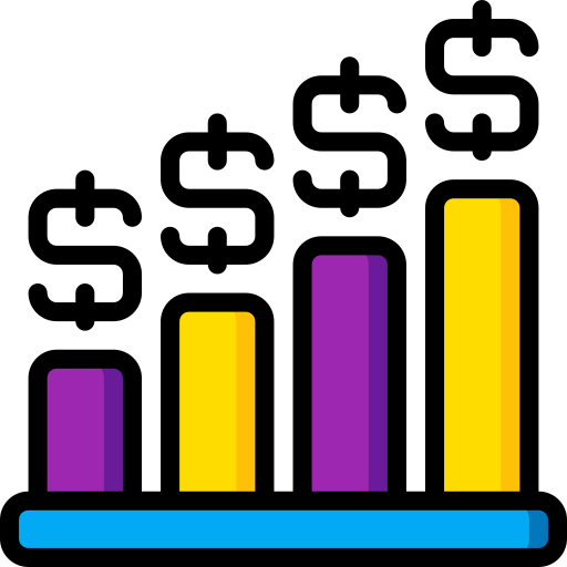 gráfico de barras Basic Miscellany Lineal Color icono