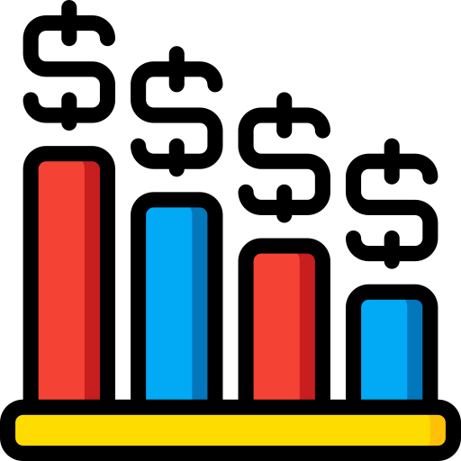 Bar graph Basic Miscellany Lineal Color icon