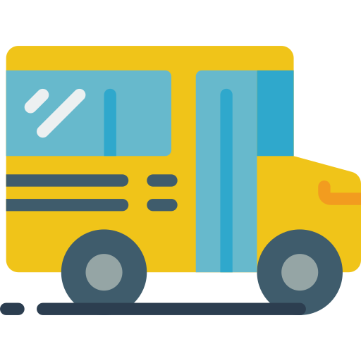 Школьный автобус Basic Miscellany Flat иконка