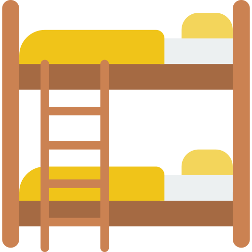 Bunk bed Basic Miscellany Flat icon