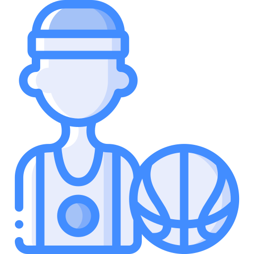 jugador de baloncesto Basic Miscellany Blue icono