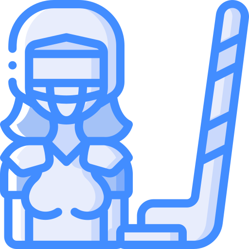 jugador de hockey Basic Miscellany Blue icono
