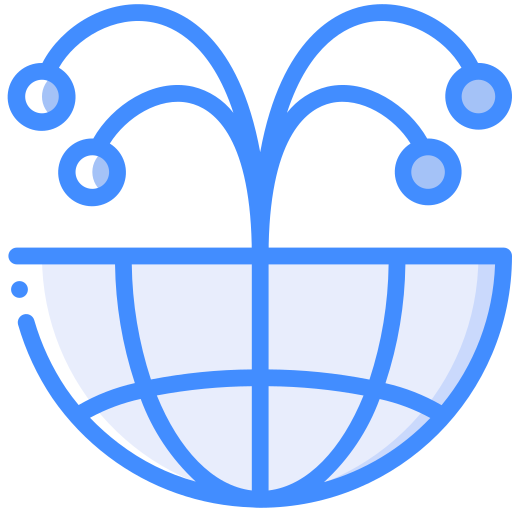 globe Basic Miscellany Blue Icône