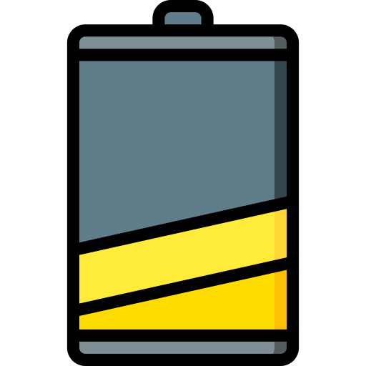 Низкий уровень заряда батареи Basic Miscellany Lineal Color иконка
