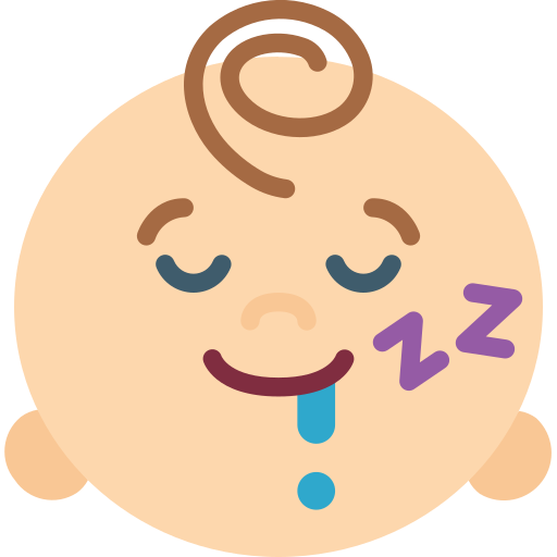 bambino addormentato Basic Miscellany Flat icona