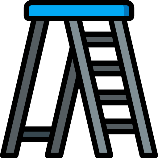 Ladder Basic Miscellany Lineal Color icon