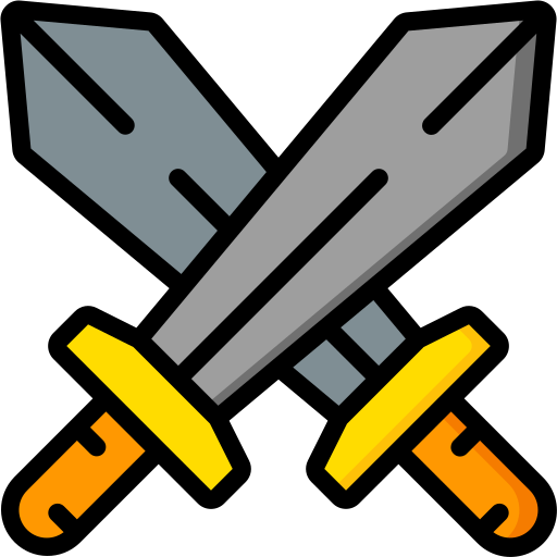 Swords Basic Miscellany Lineal Color icon