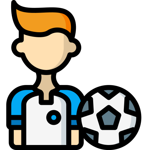 jugador de fútbol Basic Miscellany Lineal Color icono