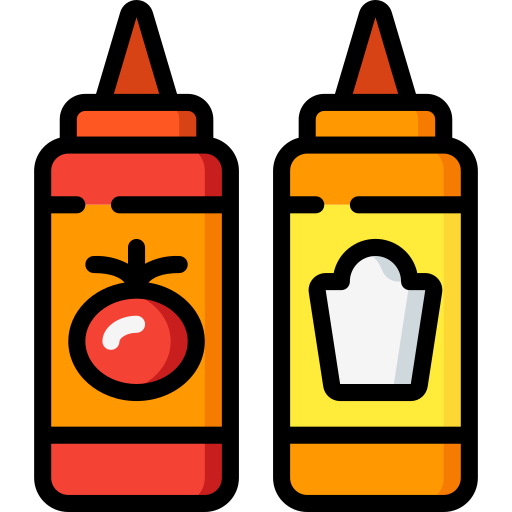 Condiments Basic Miscellany Lineal Color icon