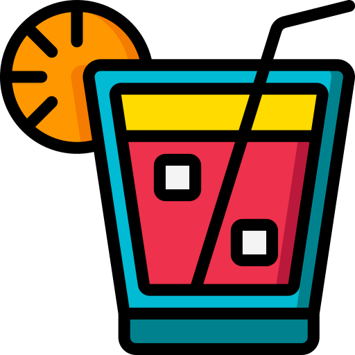 cocktail Basic Miscellany Lineal Color icon