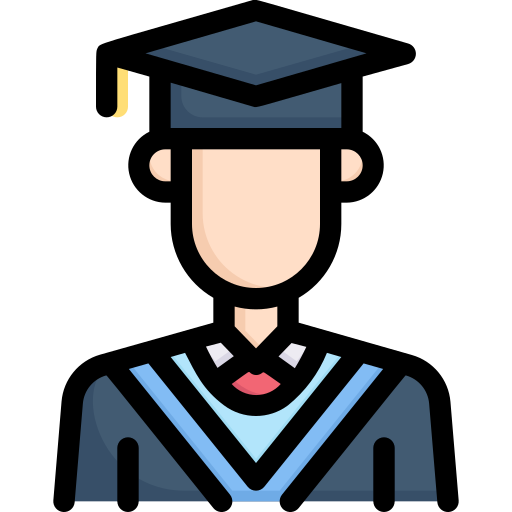 卒業生のアバター Generic Outline Color icon