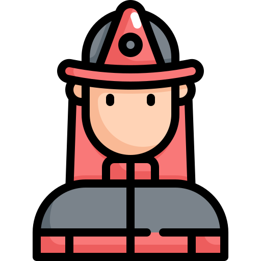 pompier Generic Outline Color Icône