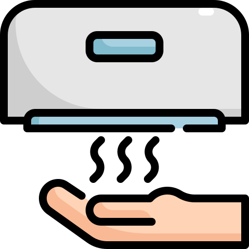 Hand dryer Generic Outline Color icon