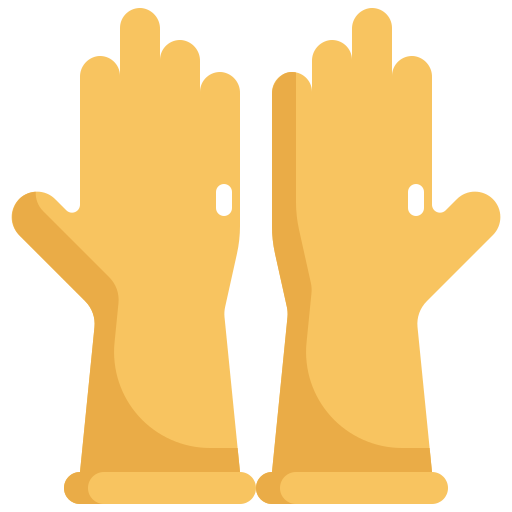 guantes de goma Generic Flat icono