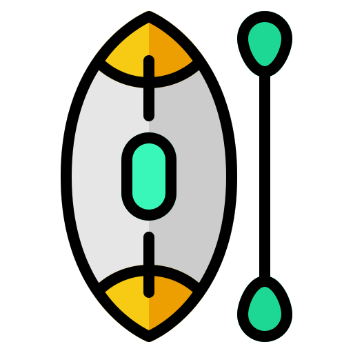 カヌー Generic Outline Color icon