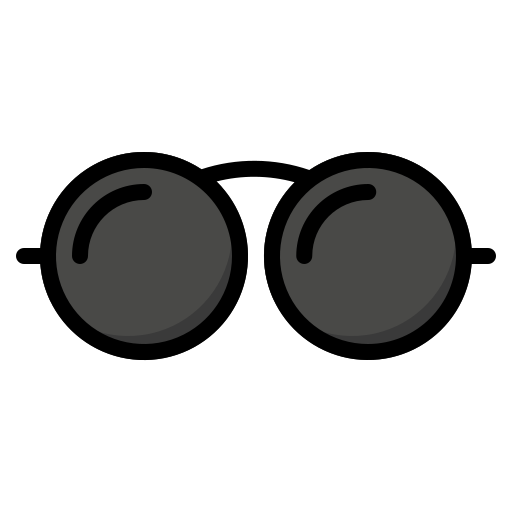 眼鏡 Generic Outline Color icon