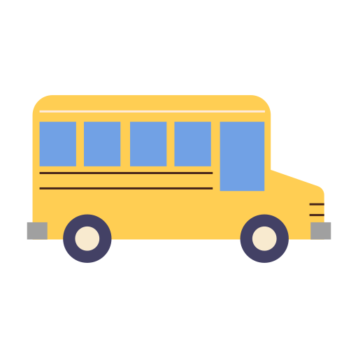 autobus szkolny Chanut is Industries Flat ikona