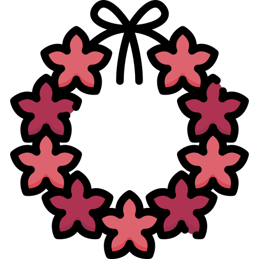 collar de flores Special Lineal color icono