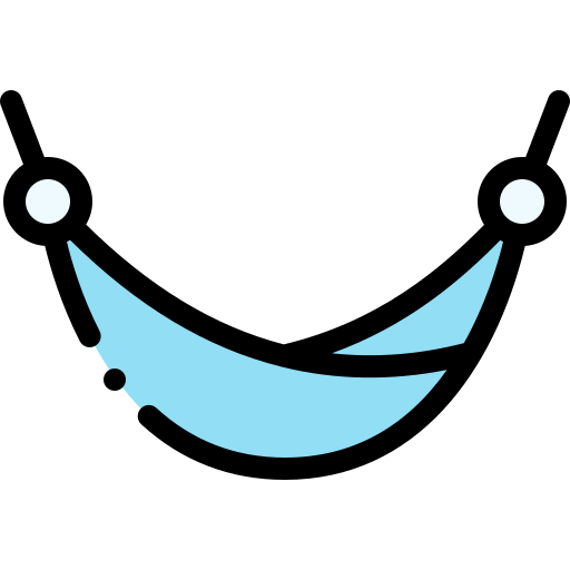 Hammock Detailed Rounded Lineal color icon