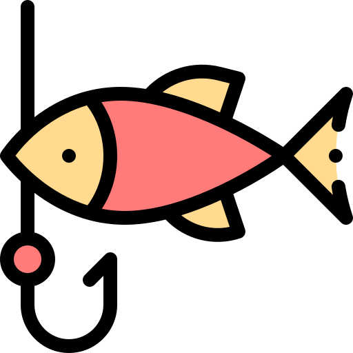 어업 Detailed Rounded Lineal color icon