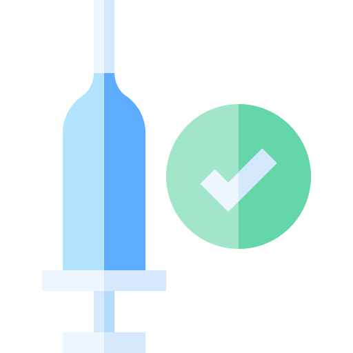 vacunación Basic Straight Flat icono