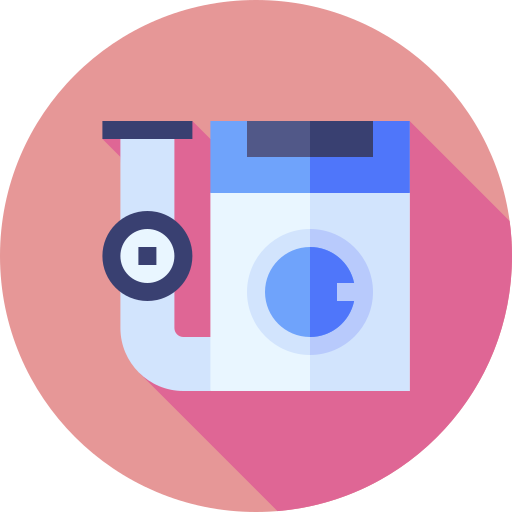 洗濯機 Flat Circular Flat icon