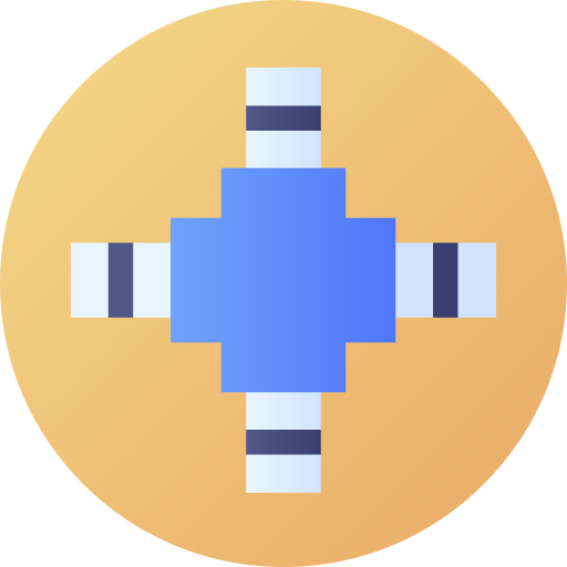 Pipe variant Flat Circular Gradient icon