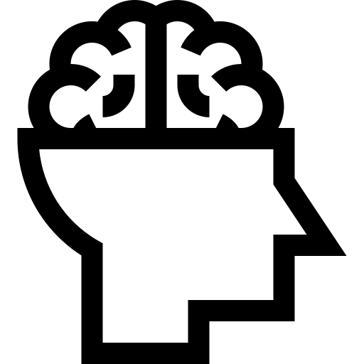 inteligencja Basic Straight Lineal ikona