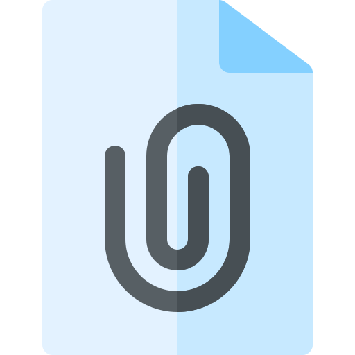 Attached Basic Rounded Flat icon