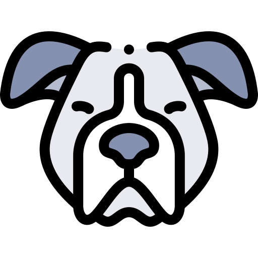 Pitbull Detailed Rounded Lineal color icon