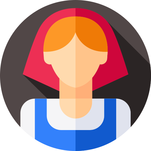 Woman Flat Circular Flat icon