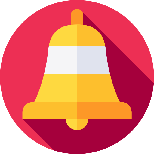 Bell Flat Circular Flat icon