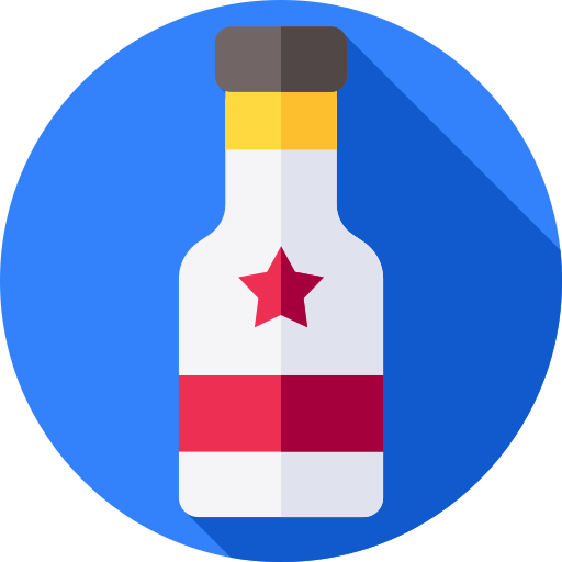 アルコール飲料 Flat Circular Flat icon