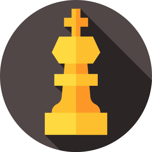 チェス Flat Circular Flat icon