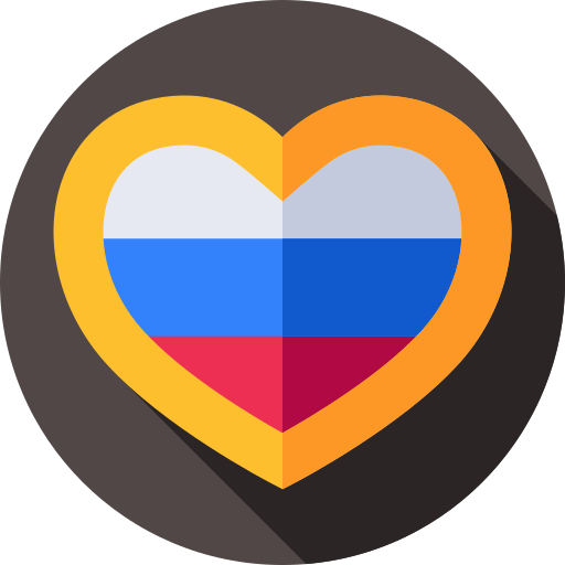 러시아 Flat Circular Flat icon