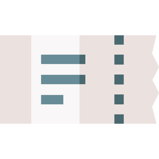 bilety Basic Straight Flat ikona