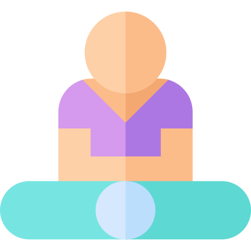 Meditation Basic Straight Flat icon