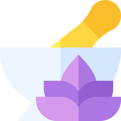 Herbal treatment Basic Straight Flat icon