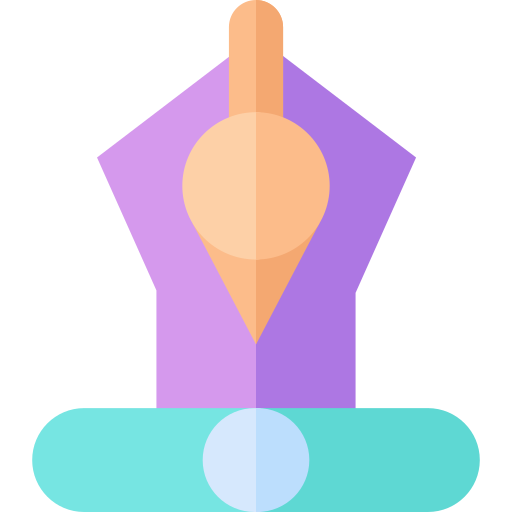 posizione del loto Basic Straight Flat icona